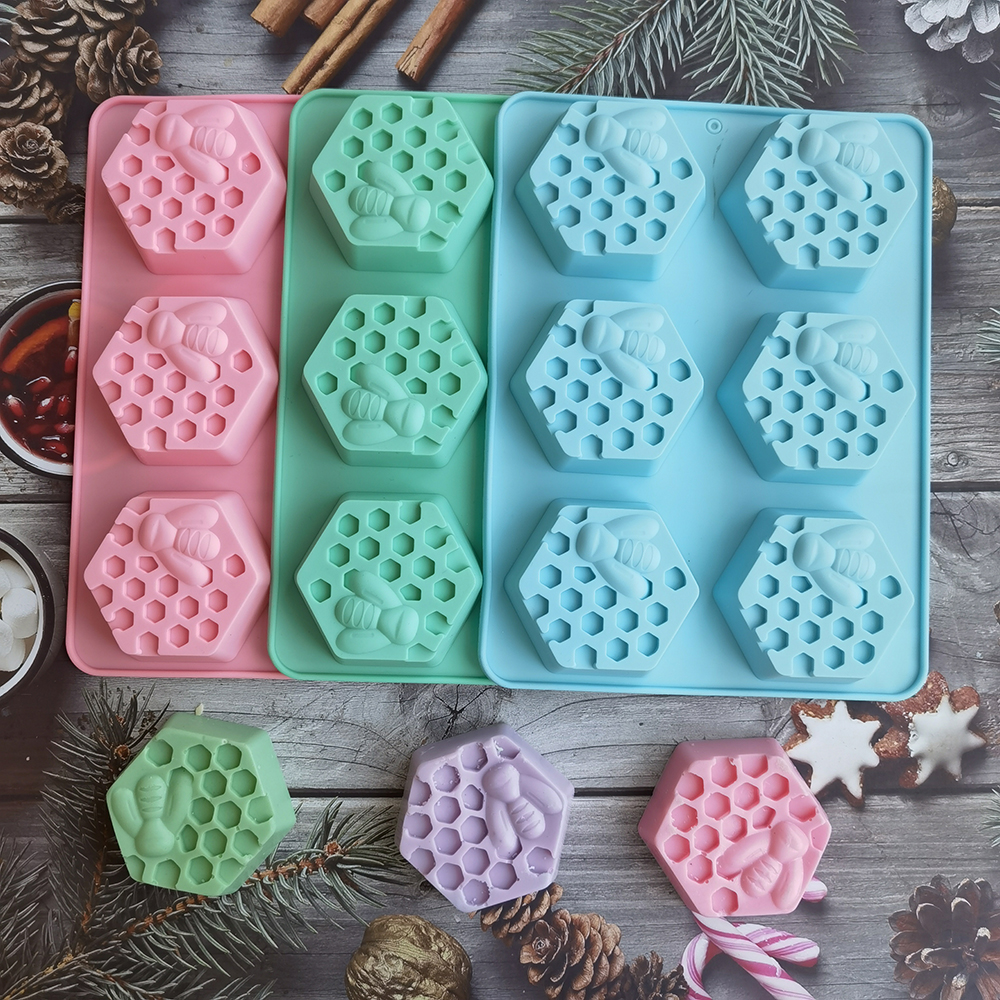 Soap Making Instructions - Silicone Hexagonal Bee Soap Mold for