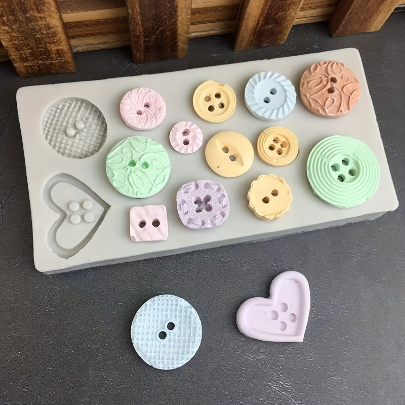Soap Making Guide - Buttons Shape Silicone Mold Silicone Mold