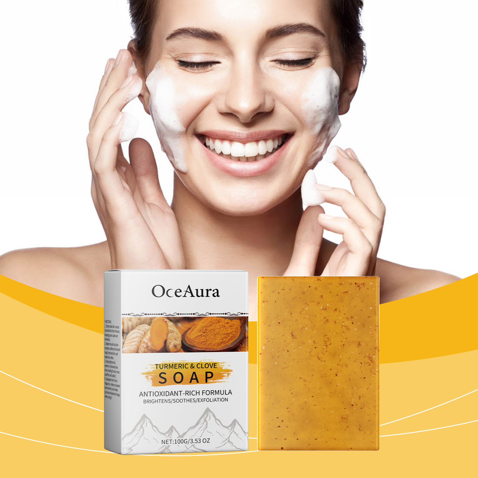 Essential Oil Soap - Turmeric Essential Oil Soap Exfoliation Balances