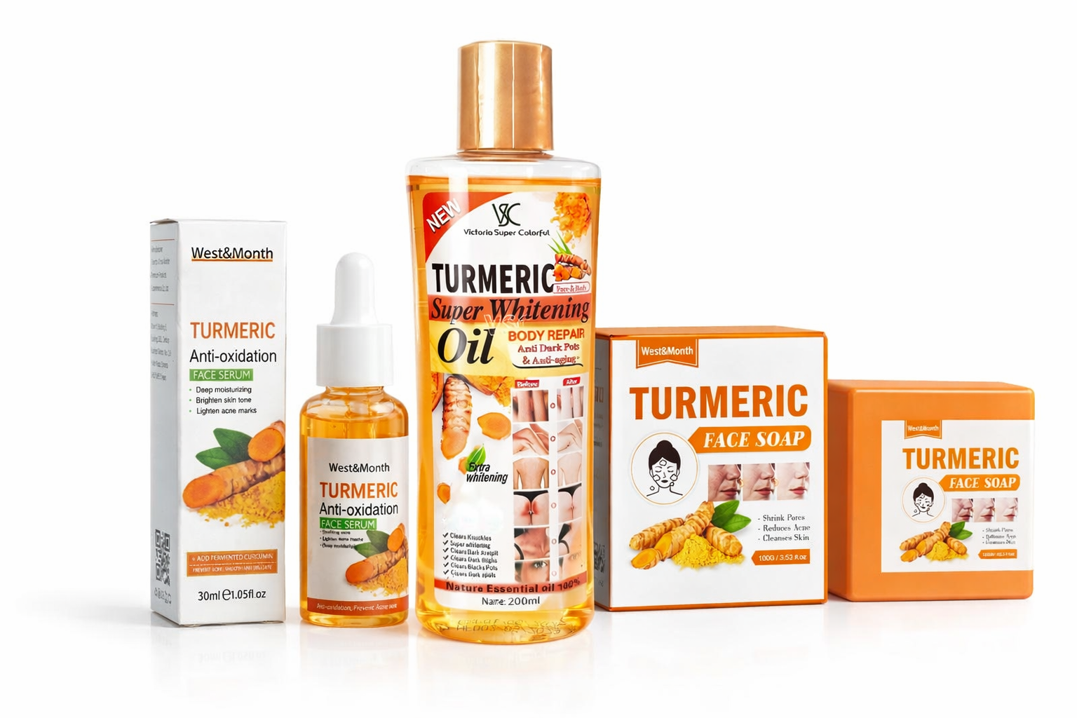 Essential Oil Soap - Turmeric Face Whitening Serum Turmeric Anti-oxidation