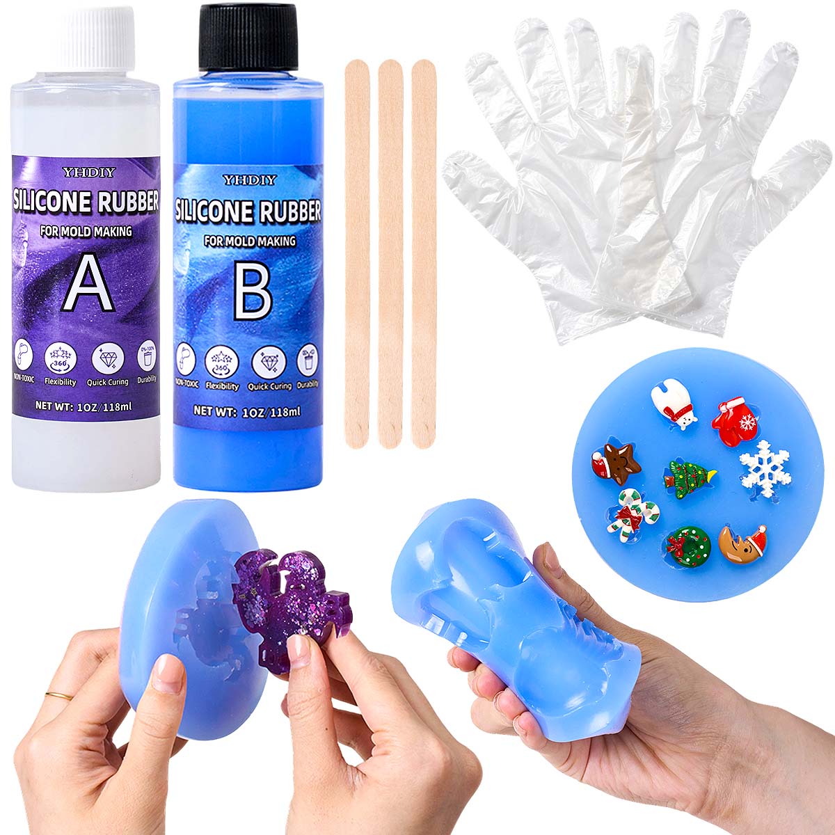 118ml/296ml Silicone Mold Maki - Soap Making Supplies ulasan dan harga