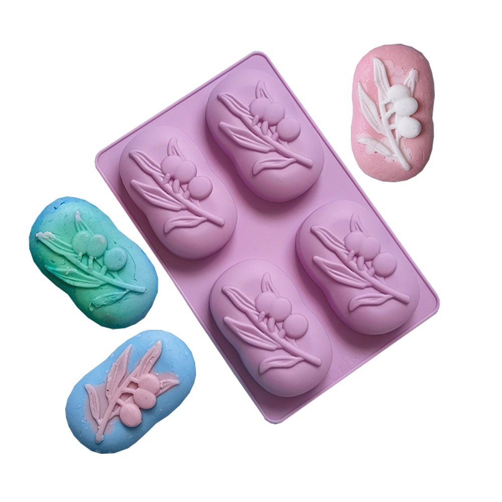 4 Cavities Oval Olive Tree Sil - Soap Making Fragrance ulasan dan harga