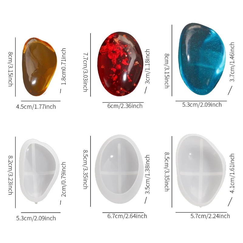 3pcs Irregular Stone Pebble Si - Soap Making Game ulasan dan harga