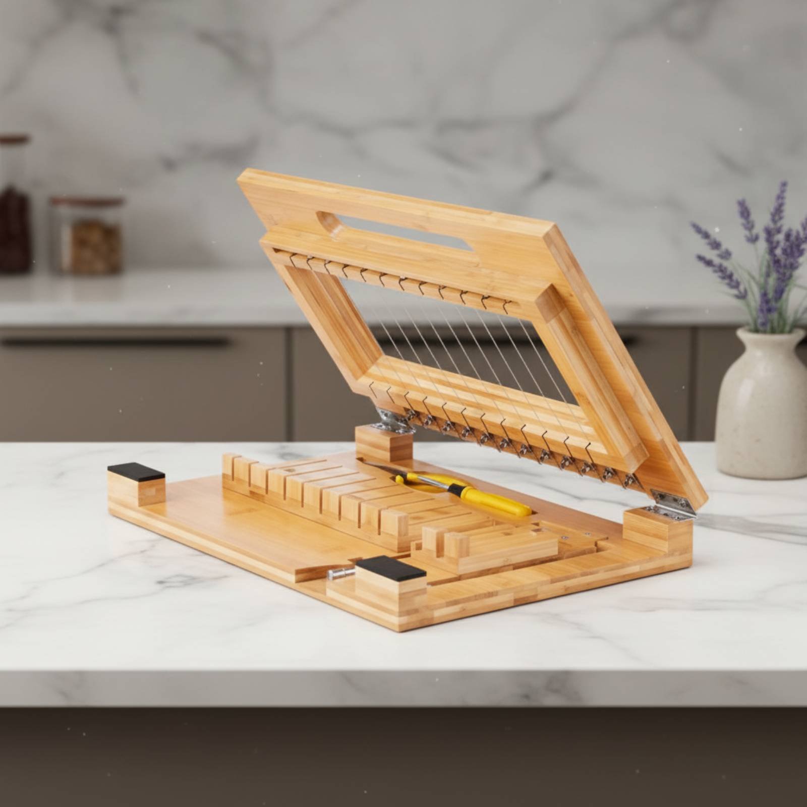 Bamboo Soap Cutter 2-in-1 Desi - Soap Making Ins ulasan dan harga
