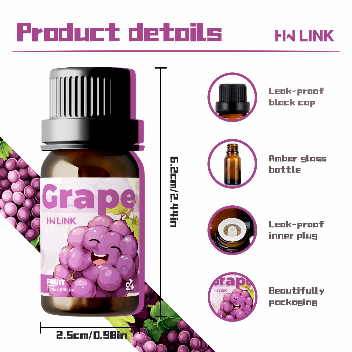 Grape Essential Oil 10ml Perfu - Essential Oil Soap ulasan dan harga