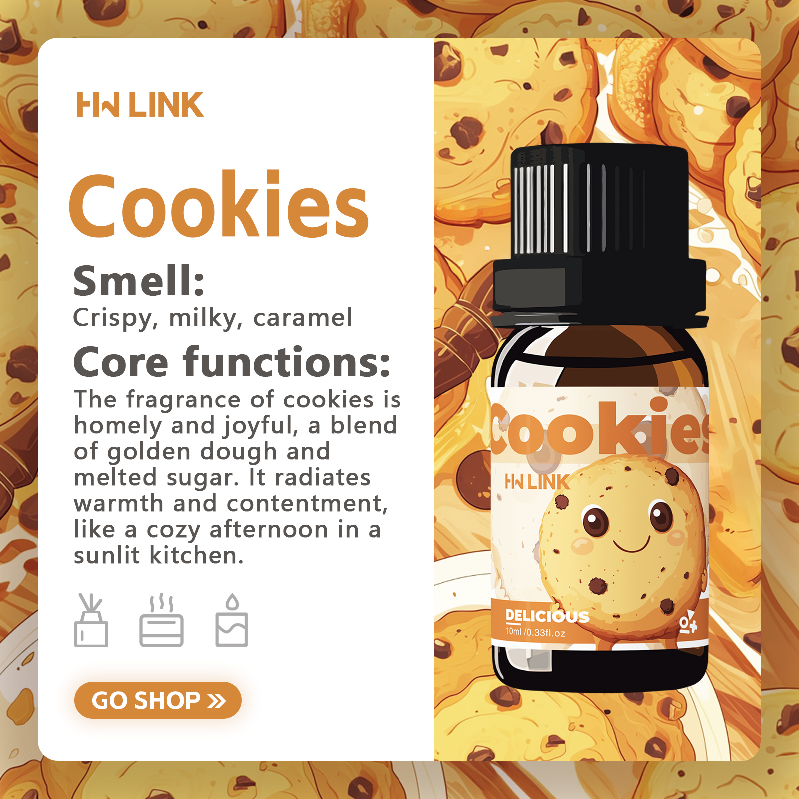 10ml Cookies Essential Oils Pe - Essential Oil Soap ulasan dan harga