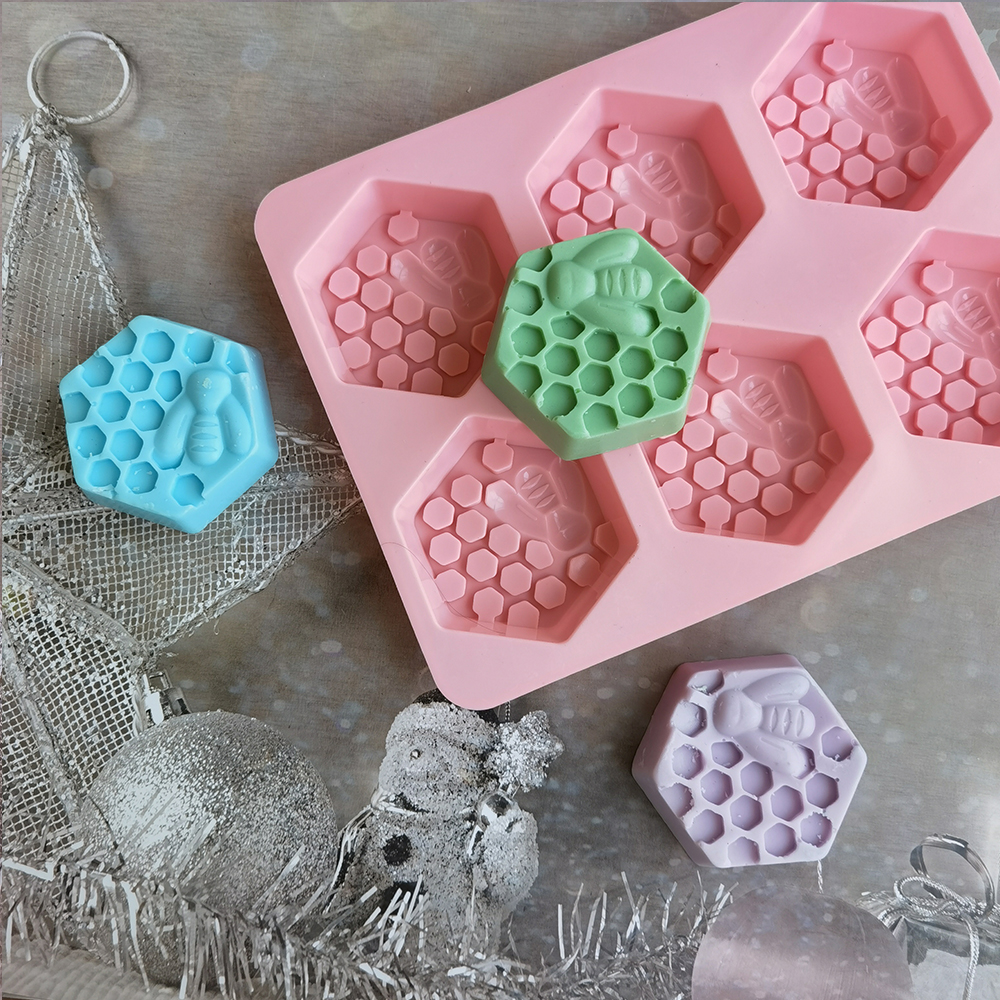 Silicone Hexagonal Bee Soap Mo - Soap Making Instructions ulasan dan harga