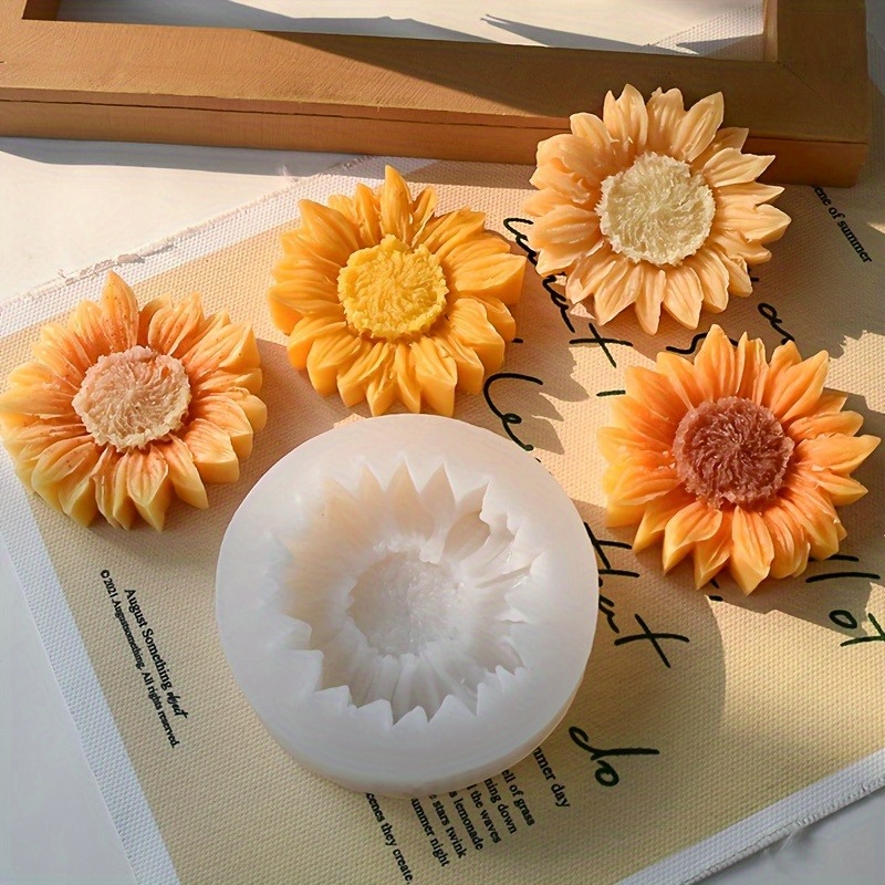 Vibrant 3D Sunflower Silicone  - Soap Making Supplies ulasan dan harga