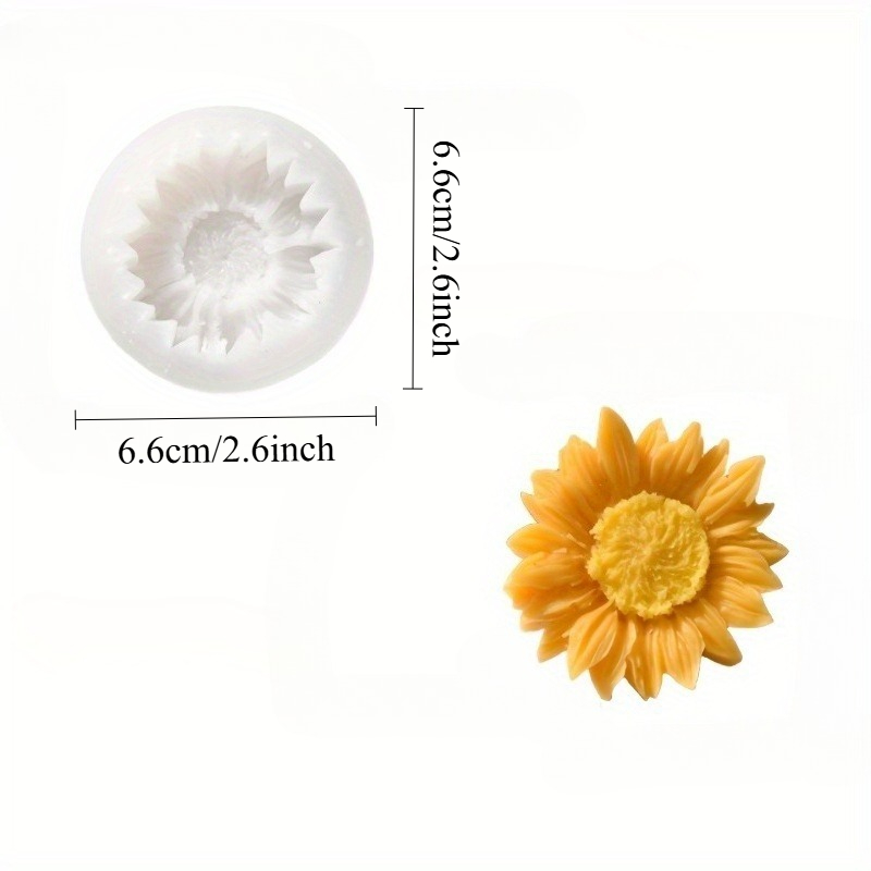 Vibrant 3D Sunflower Silicone  - Soap Making Supplies ulasan dan harga