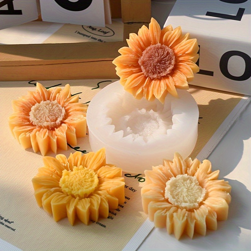 Vibrant 3D Sunflower Silicone  - Soap Making Supplies ulasan dan harga
