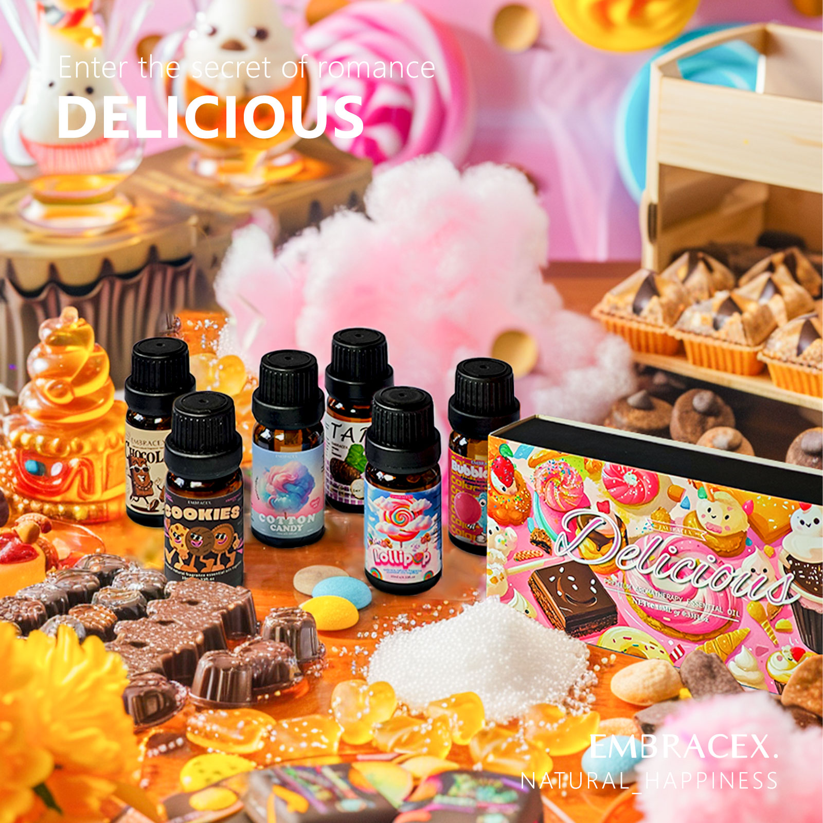 6PC/1Set Delicious Essential O - Essential Oil Soap ulasan dan harga