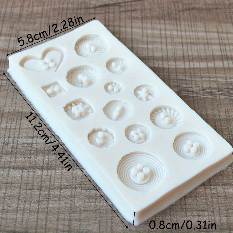 Buttons Shape Silicone Mold Si - Soap Making Guide ulasan dan harga