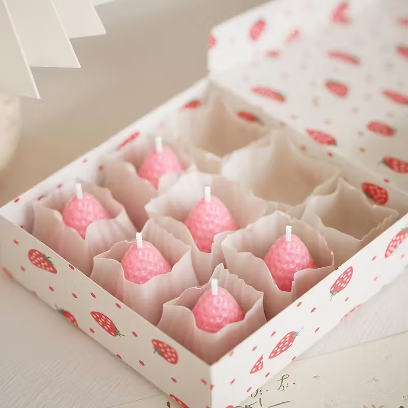 Strawberry Silicone Candle Mol - Soap Making Supplies ulasan dan harga