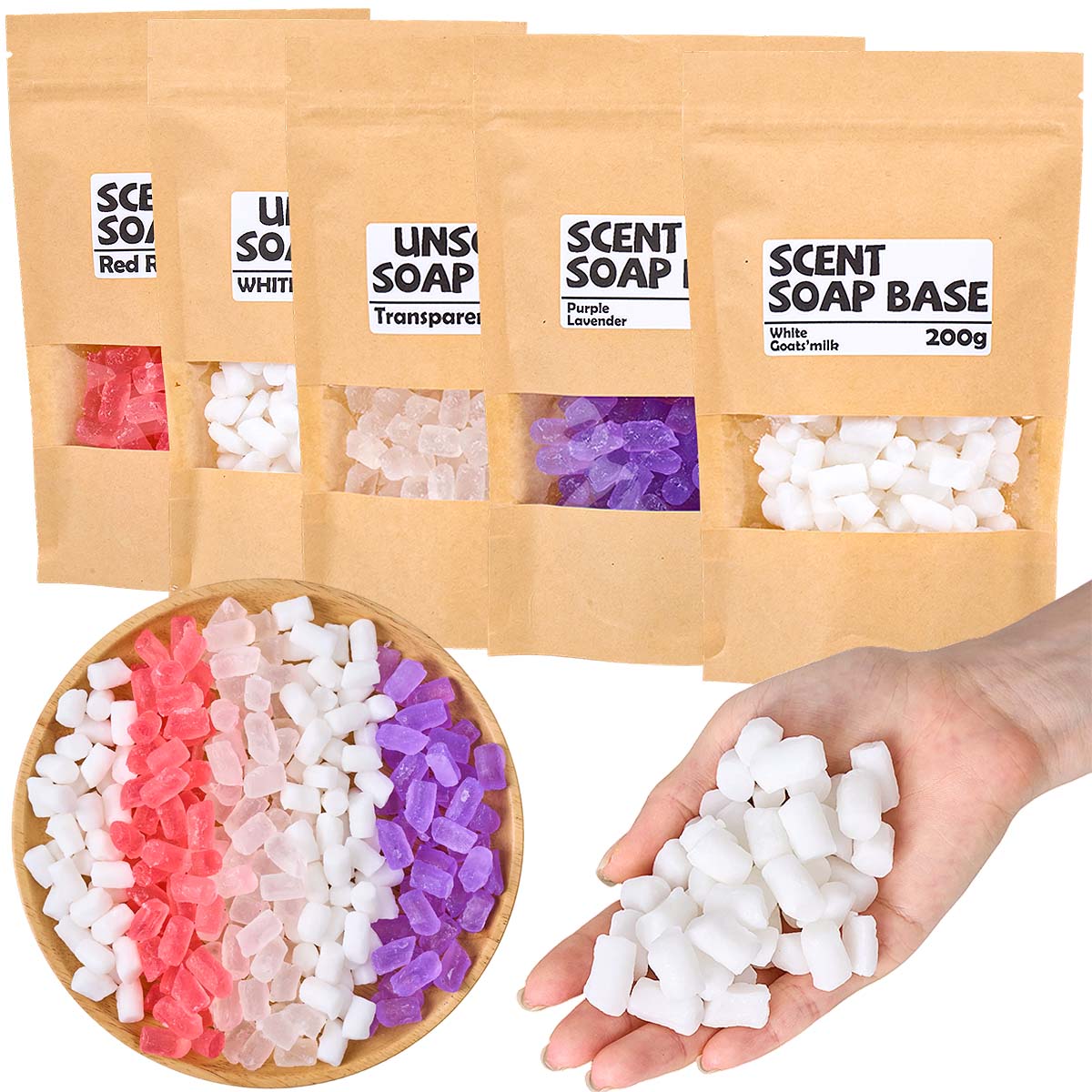 200g Color Glycerin Soap Base  - Soap Making Glycerin Base ulasan dan harga