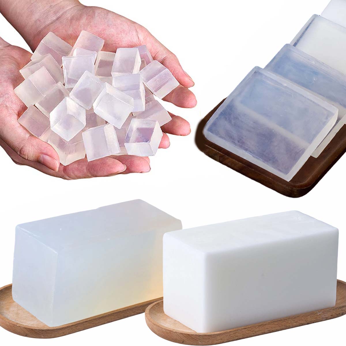 1000g Glycerin Soap Base DIY H - Soap Making Glycerin Base ulasan dan harga