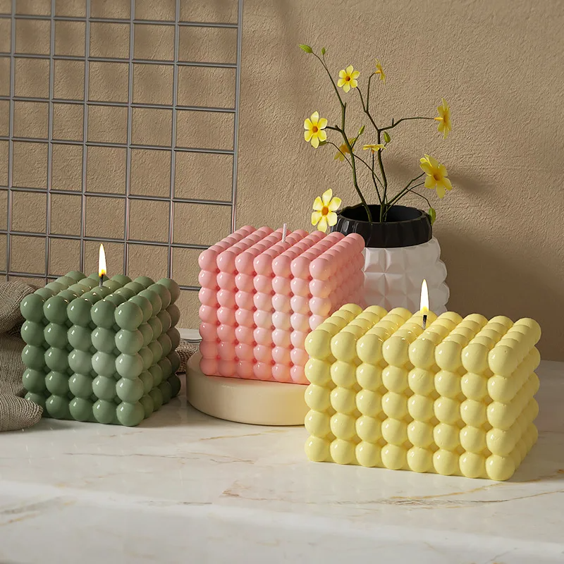 Large Bubble Cube Candles Sili - Soap Making Ins ulasan dan harga
