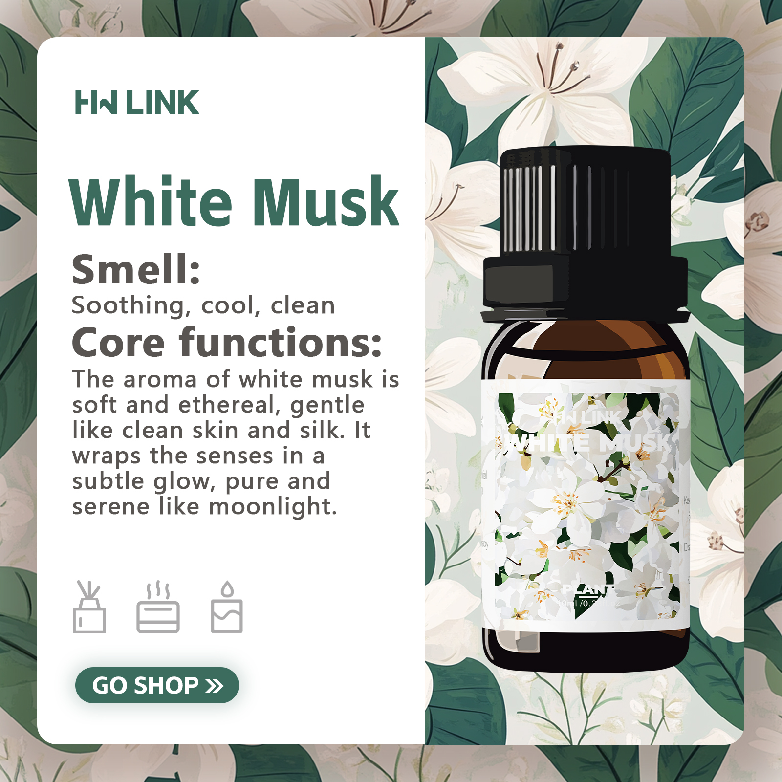 White Musk Essential Oils 10ml - Essential Oil Soap ulasan dan harga
