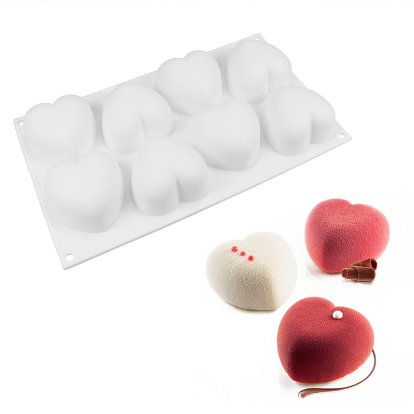 Love Heart Silicone Soap Mold  - Soap Making Supplies ulasan dan harga