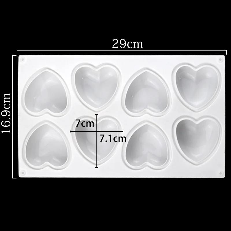 Love Heart Silicone Soap Mold  - Soap Making Supplies ulasan dan harga