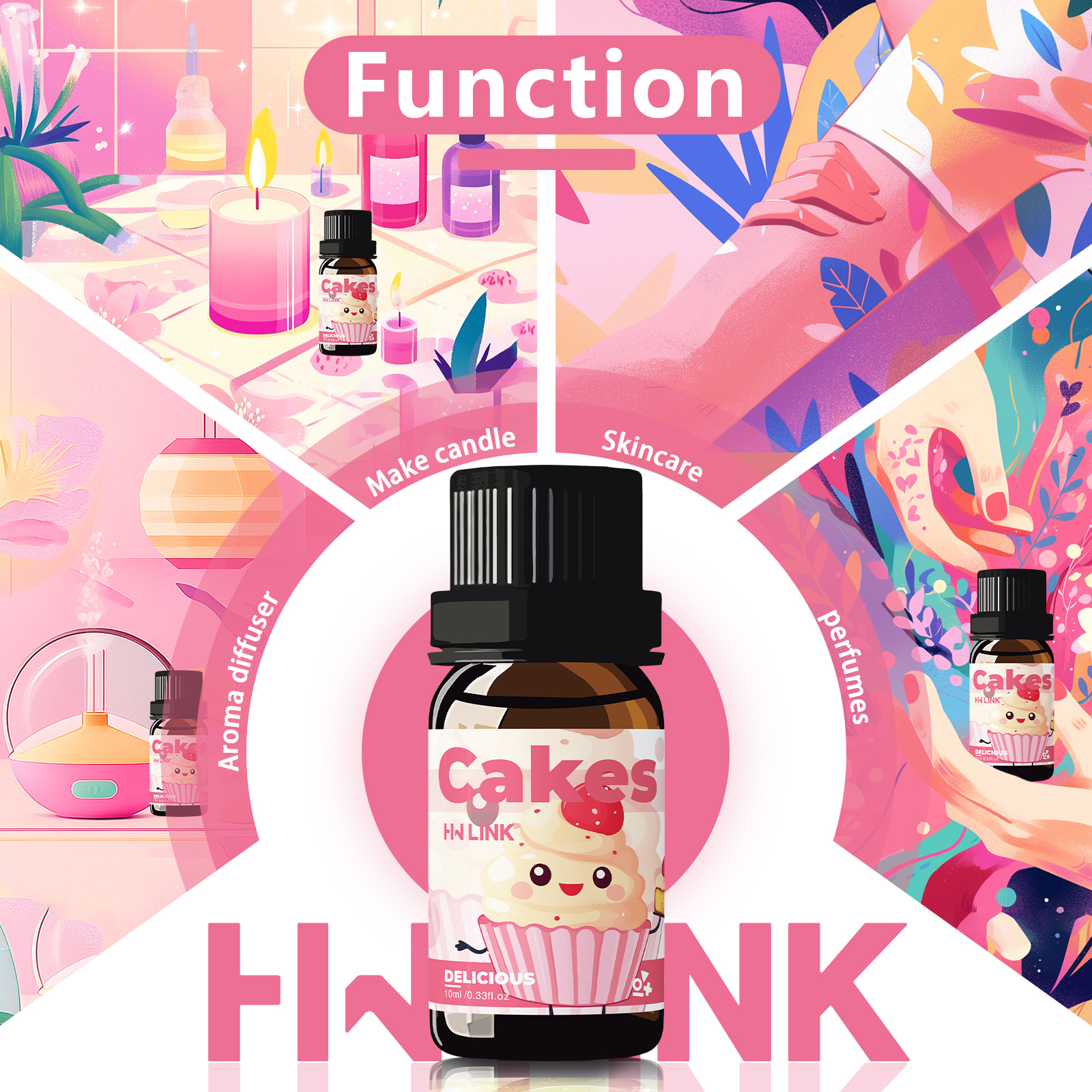 10ml Cakes Essential Oils Perf - Essential Oil Soap ulasan dan harga