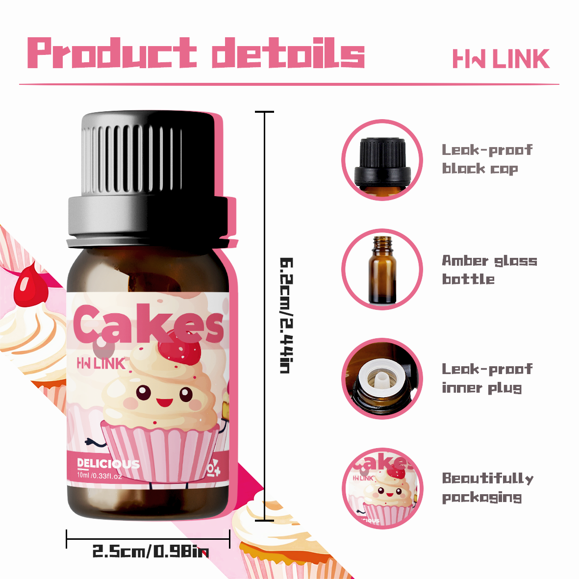 10ml Cakes Essential Oils Perf - Essential Oil Soap ulasan dan harga