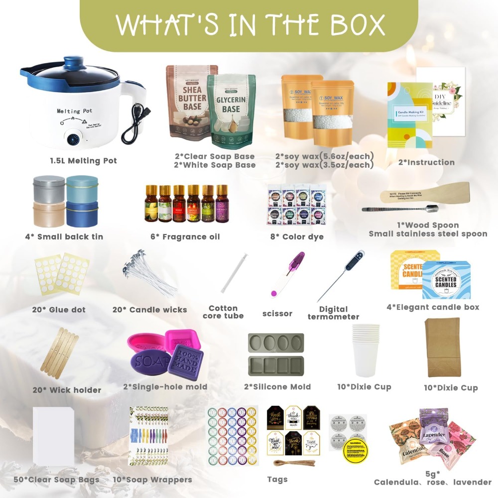 2-in-1 Candle & Soap Making Ki - Soap Making Ins ulasan dan harga