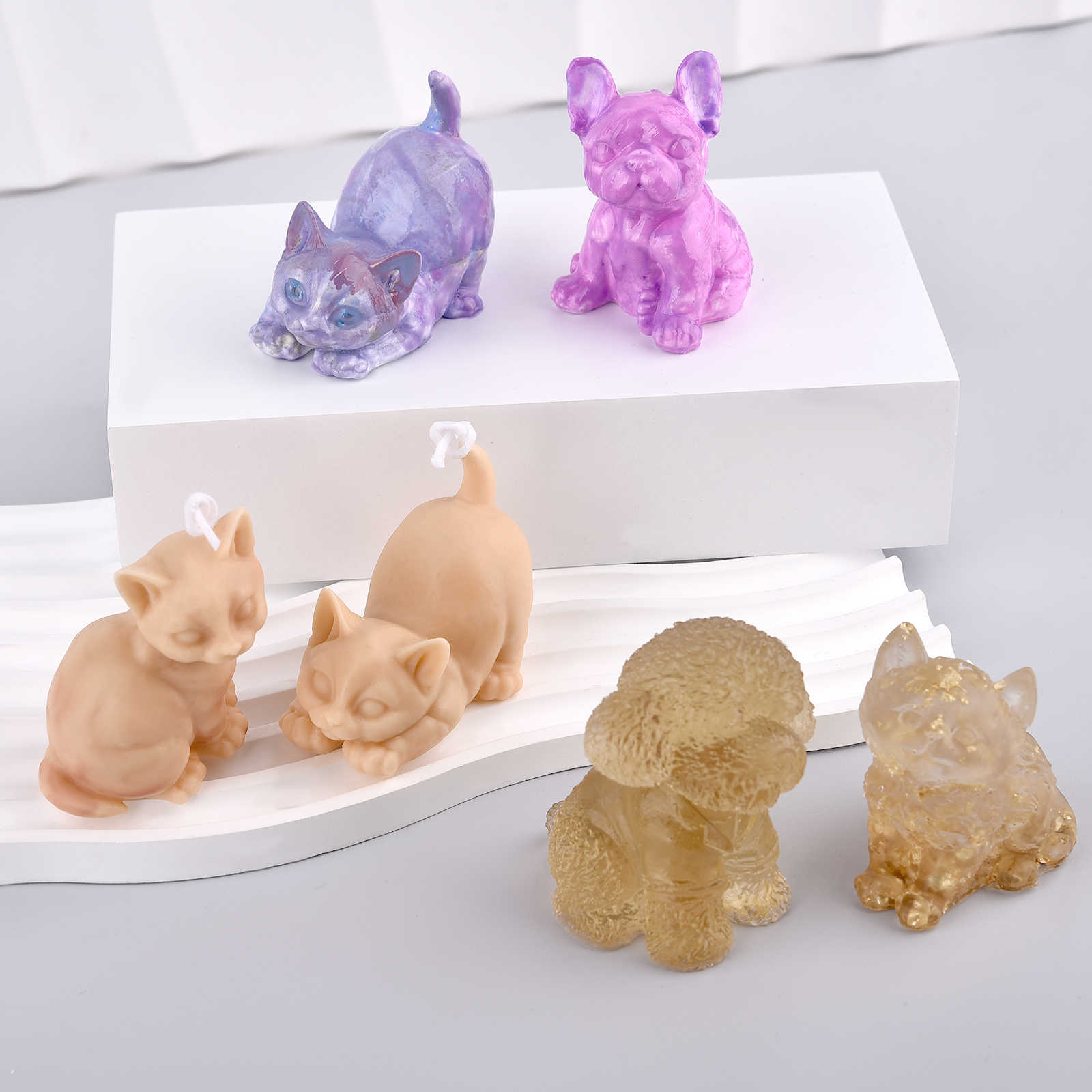 3D Dogs Cats Silicone Mold For - Soap Making Supplies ulasan dan harga
