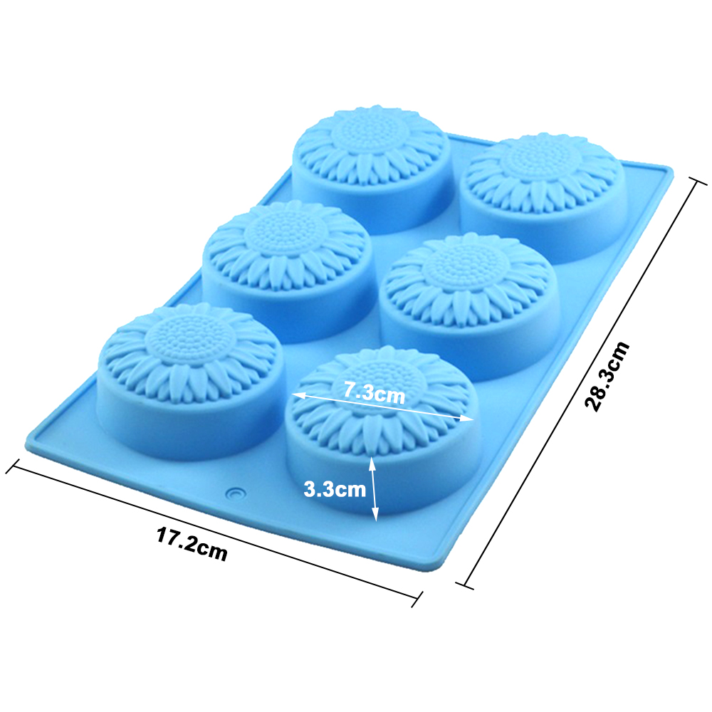 6 Cavity Silicone molds Flower - Soap Making Game ulasan dan harga