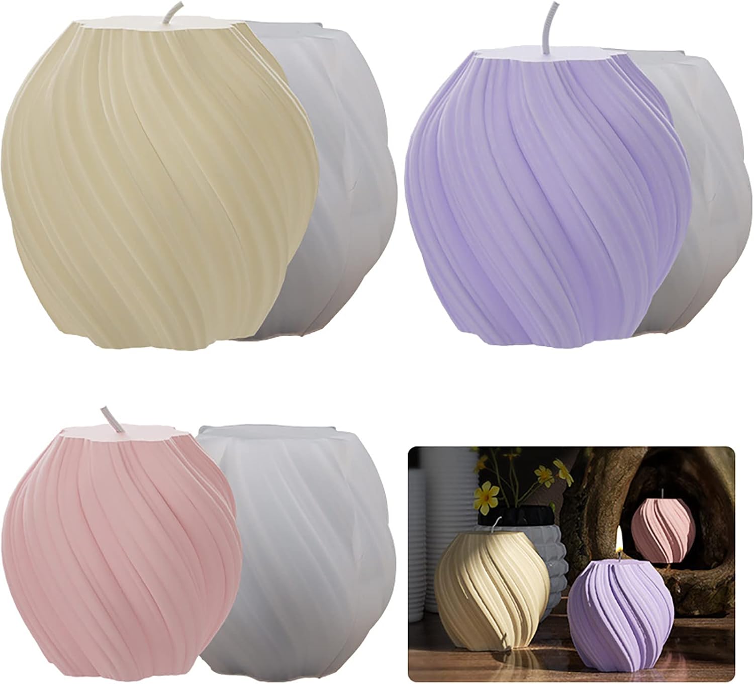 3 Pack Wave Candle Molds - Mul - Soap Making Ins ulasan dan harga