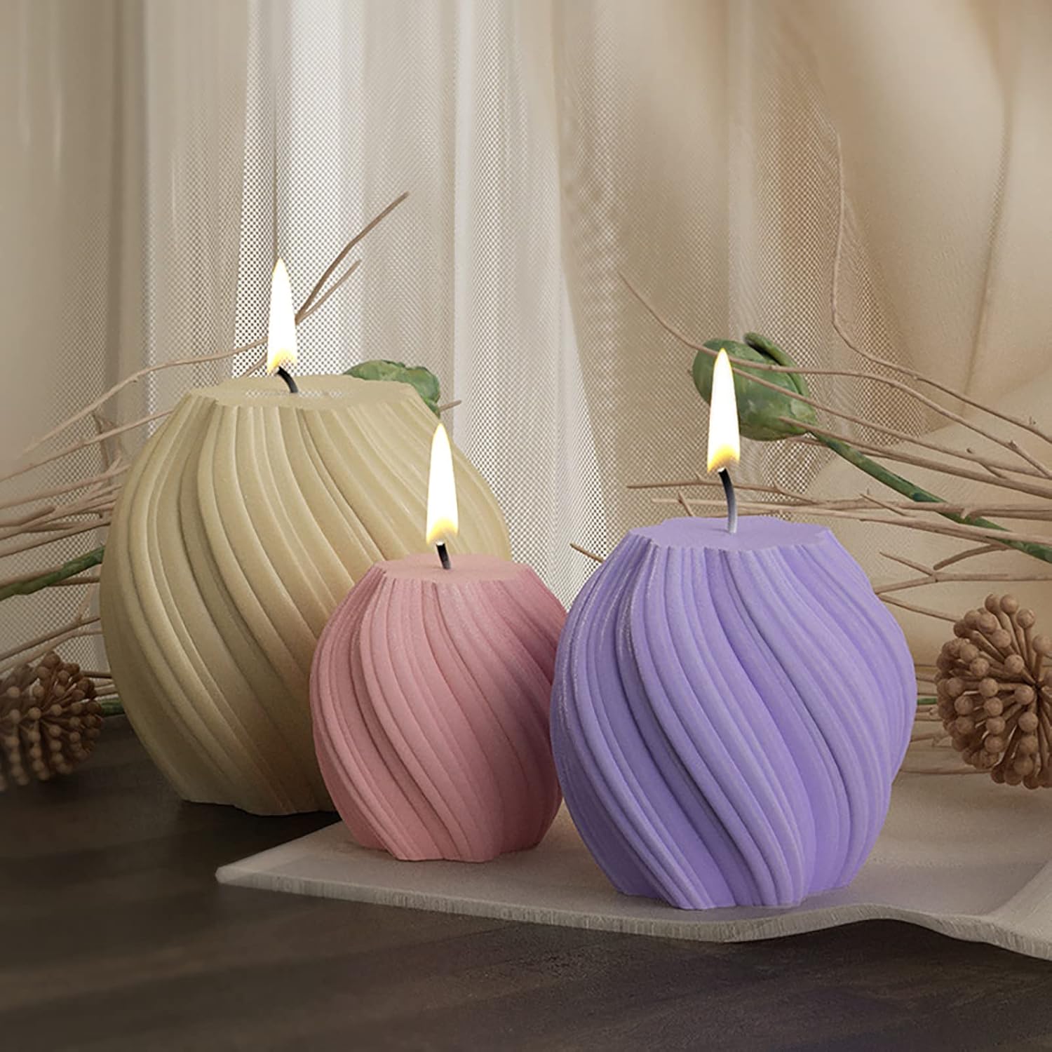 3 Pack Wave Candle Molds - Mul - Soap Making Ins ulasan dan harga