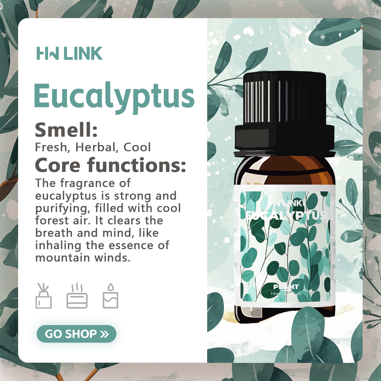 Eucalyptus Essential Oils 10ml - Essential Oil Soap ulasan dan harga