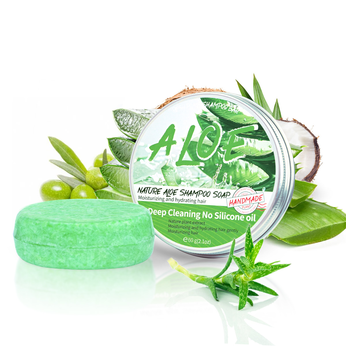 Organic Aloe Shampoo Bar Organ - Soap Making Glycerin Base ulasan dan harga