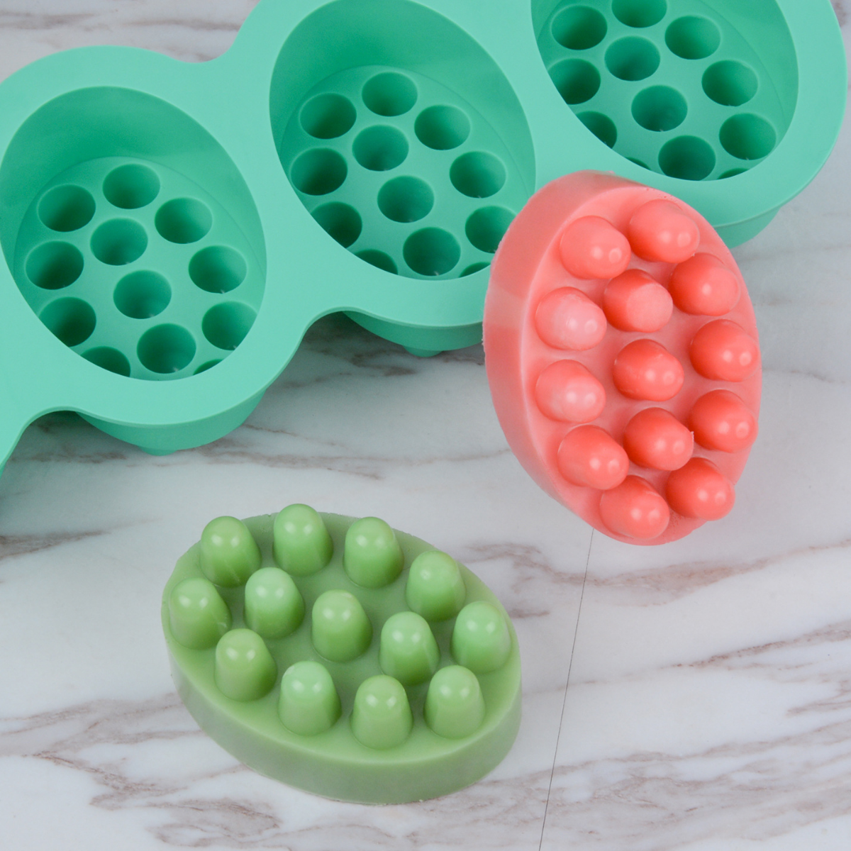 4 Hole Oval Massage Soap Silic - Soap Making Instructions ulasan dan harga
