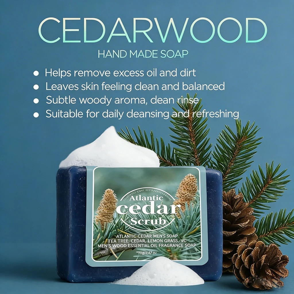 Men's Cedar Essential Oil Soap - Essential Oil Soap ulasan dan harga