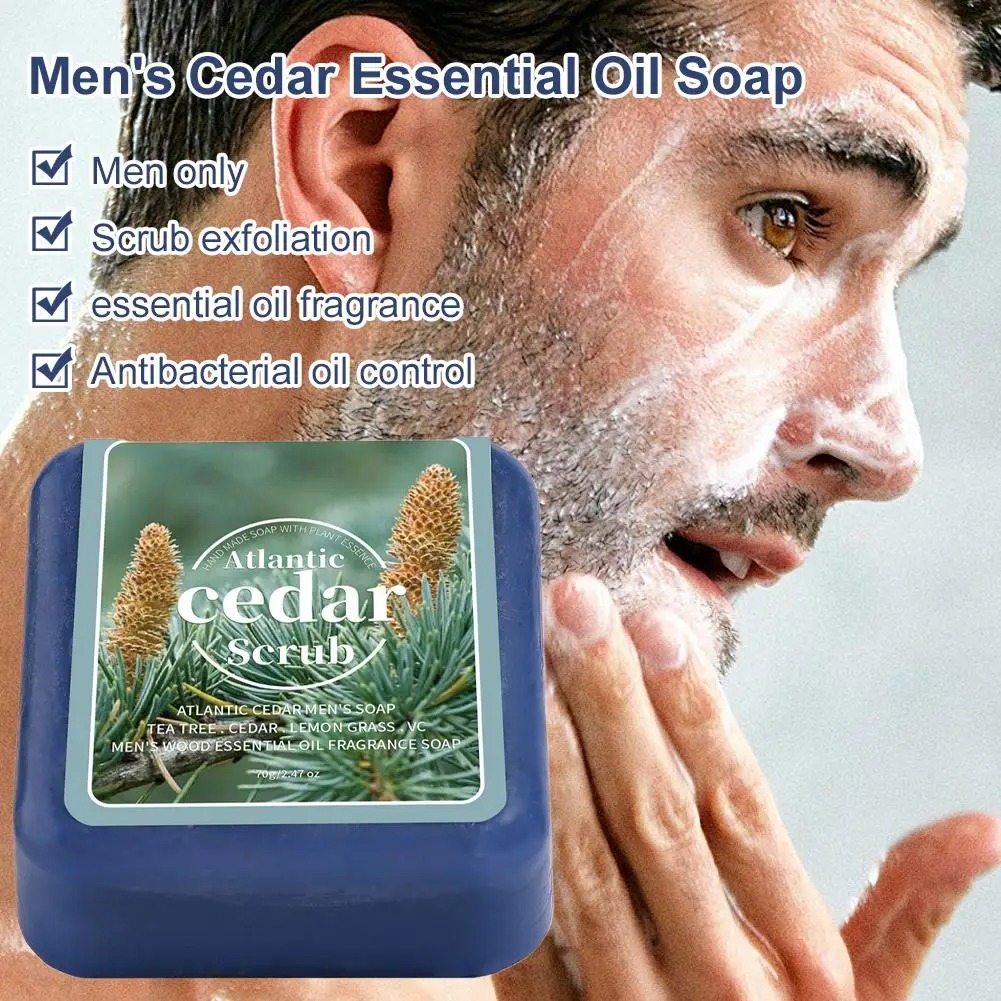 Men's Cedar Essential Oil Soap - Essential Oil Soap ulasan dan harga