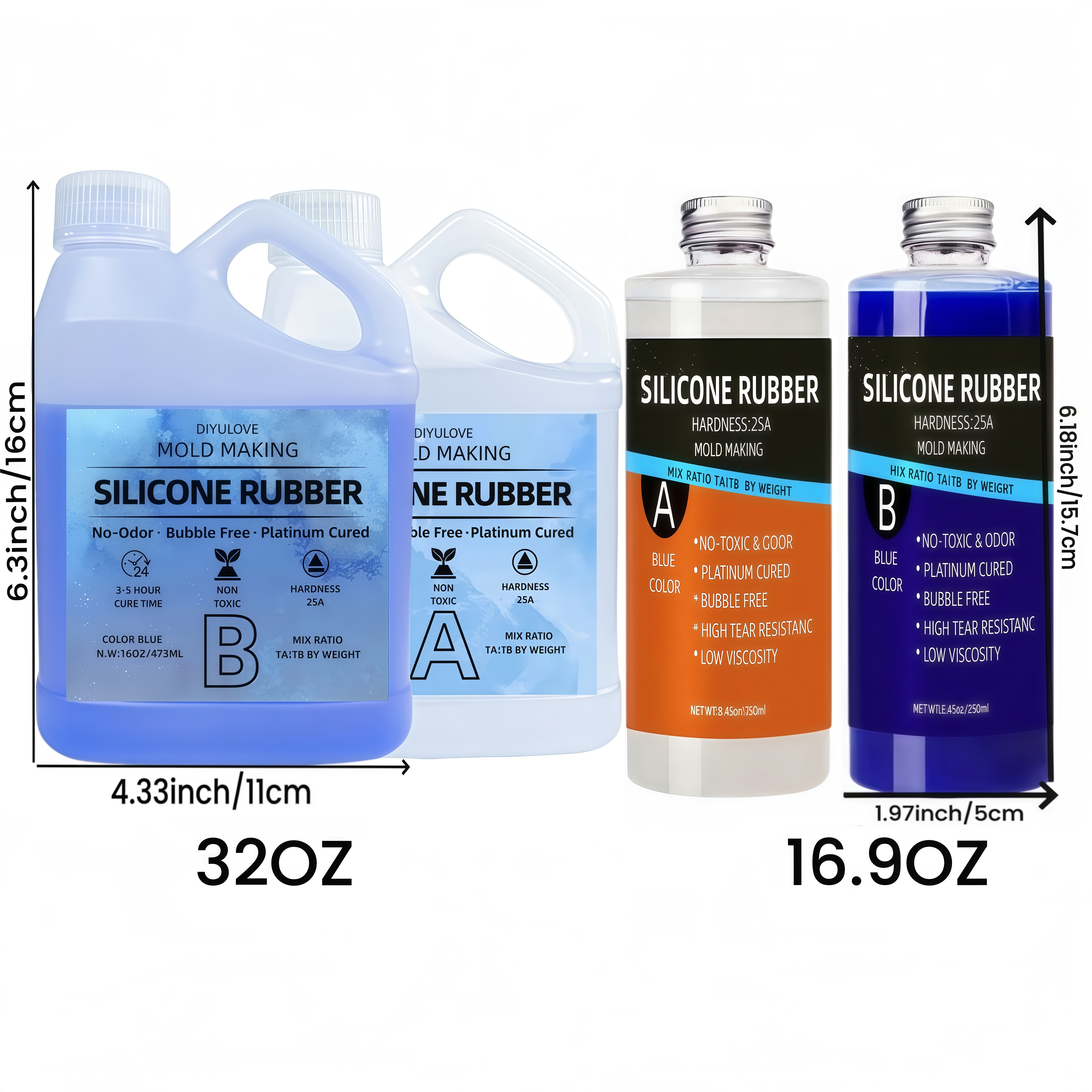32oz High-Performance Silicone - Soap Making Supplies ulasan dan harga