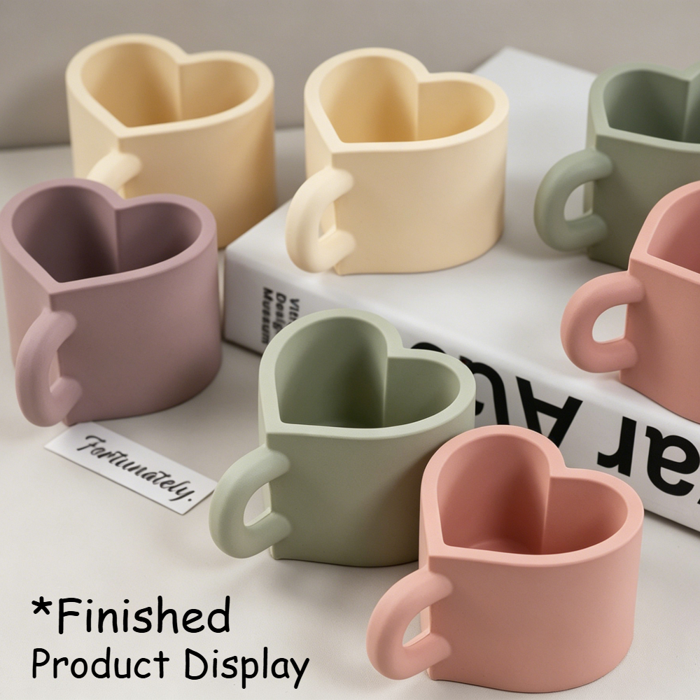 Heart Shaped Teacup Silicone M - Soap Making Supplies ulasan dan harga