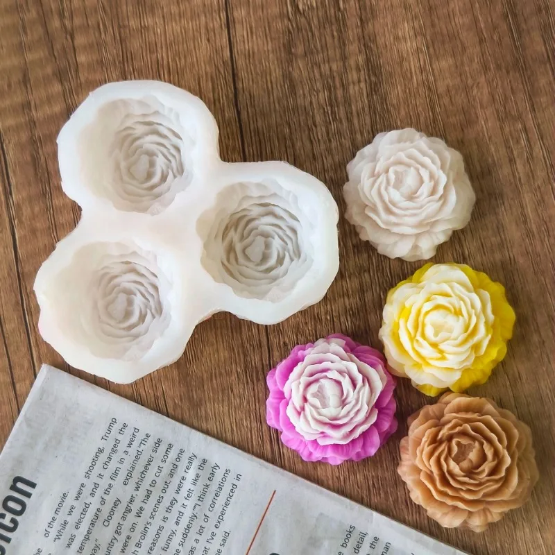 Peony Flower Candle Silicone M - Soap Making Supplies ulasan dan harga