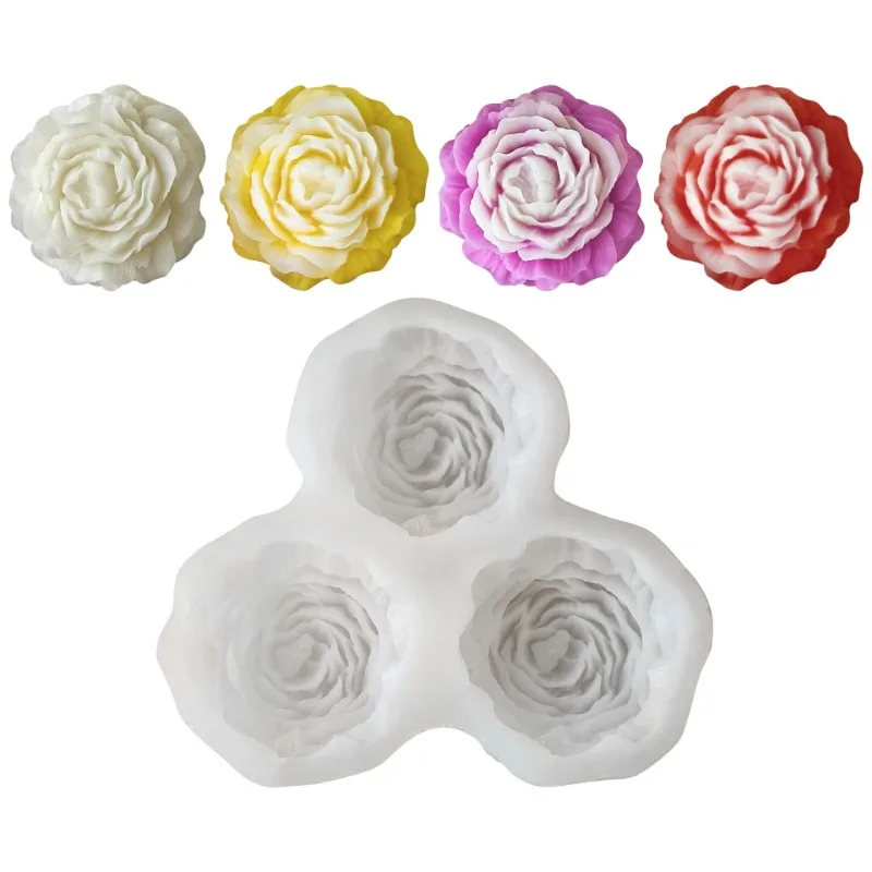 Peony Flower Candle Silicone M - Soap Making Supplies ulasan dan harga